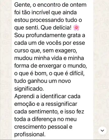 Resultado 26 do curso de Psicologia Positiva