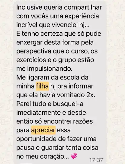 Resultado 64 do curso de Psicologia Positiva